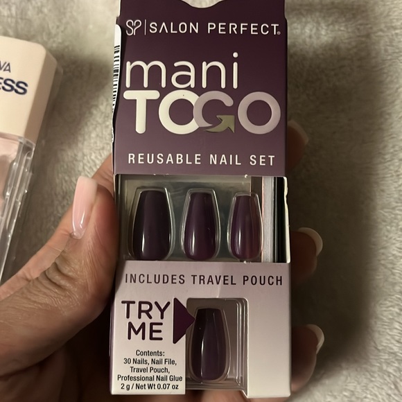DASHING DIVA & SALON PERFECT MANI TOGO Press on Nail Set Bundle $18 NWT - Picture 7 of 7